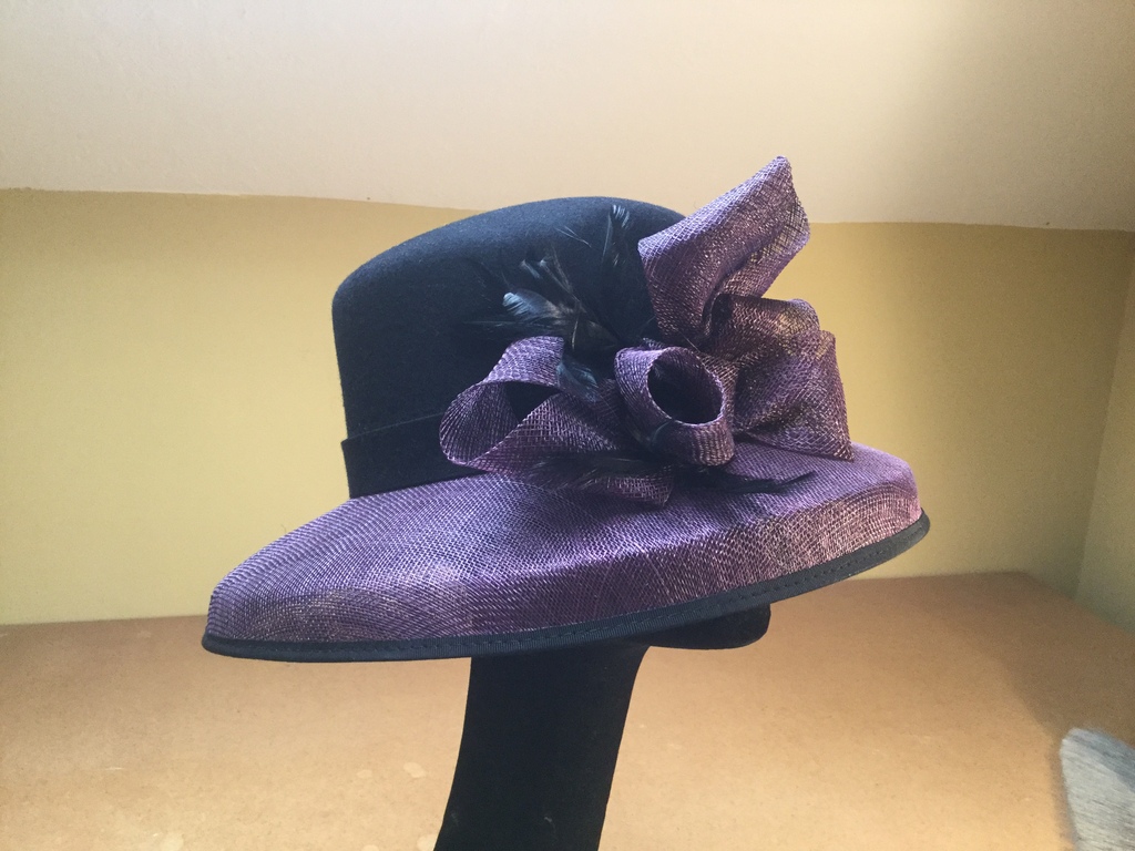 purple Sinamay Black Felt UK